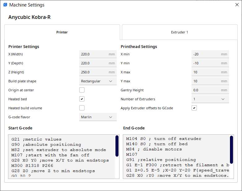 Ultimaker Unique Code Ultimaker CuraのStart G-code。 - Being Myself.